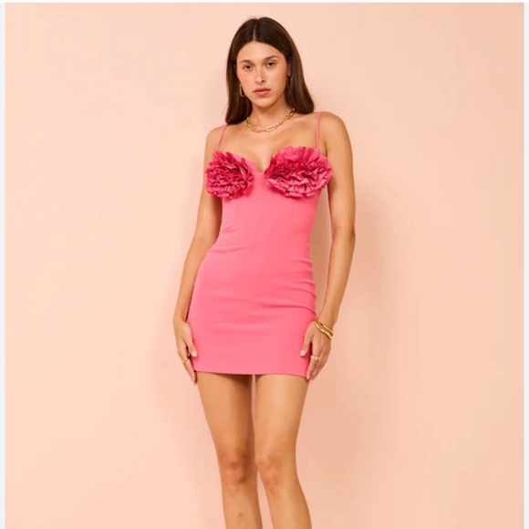 RACHEL GILBERT NWT square neckline mini dress - Picture 2 of 3